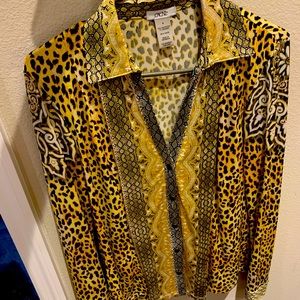Cache medium blouse, women’s blouse, leopard